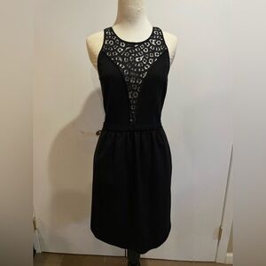 Rebecca Taylor Black Lace Fit-and-Flare Dress – Size 2